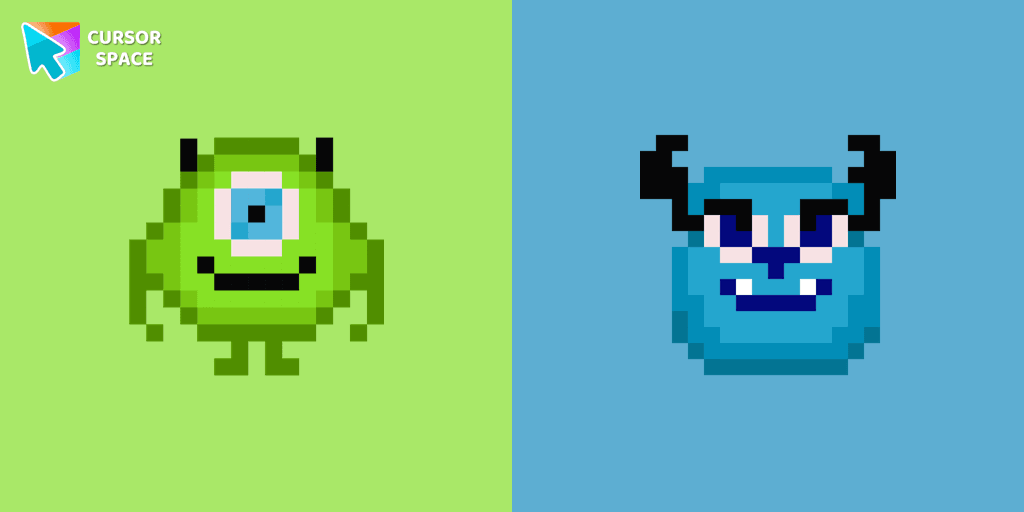 Monsters Pixel cursor cursor pack